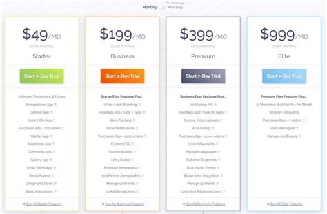 ViralSweep Pricing Plan & Cost Guide .